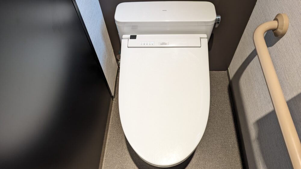 Simple and clean toilet room in Japan